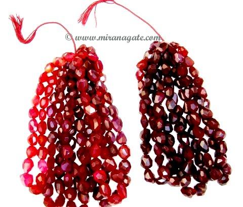 Manufacturers Exporters and Wholesale Suppliers of Ruby Faceted Tumbled Khambhat Gujarat